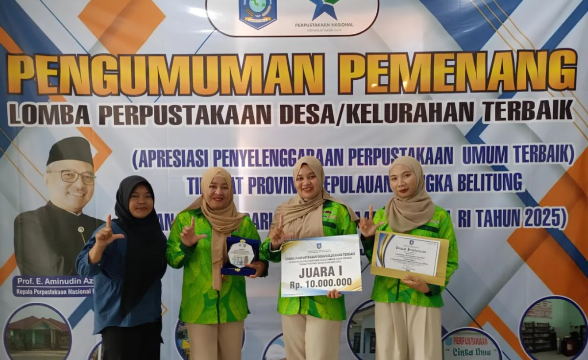 Membanggakan, Perpustakaan Desa Cendil wakili Babel di tingkat nasional